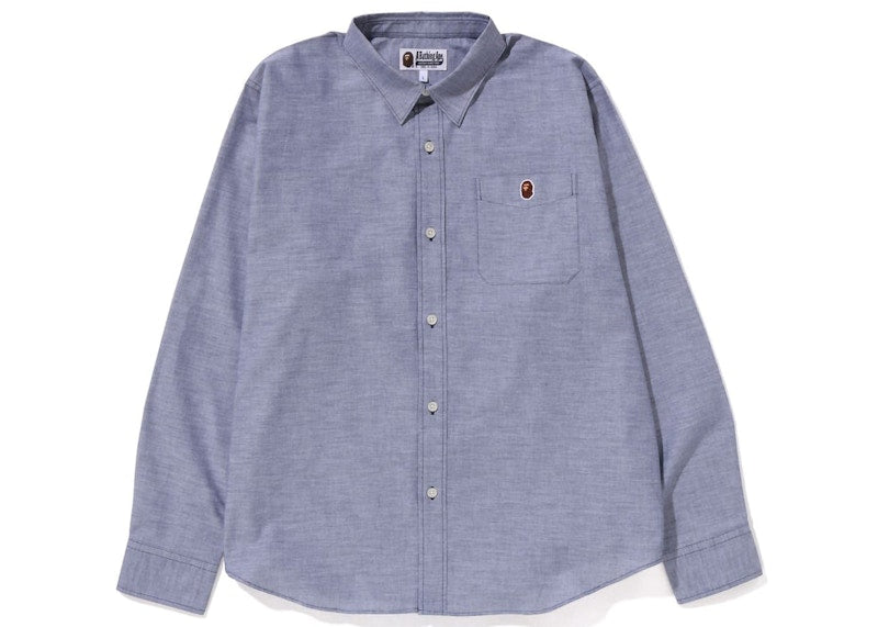 BAPE Oxford Relaxed Fit Shirt (SS23) Navy