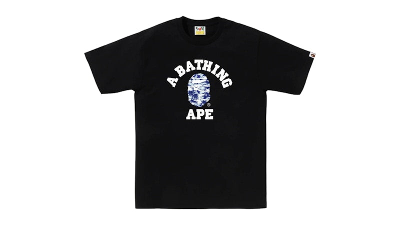BAPE Palm Tree Camo College Tee Black Blue