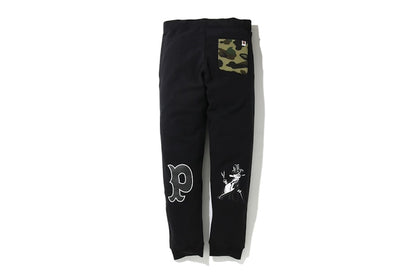 BAPE Panda Slim Sweatpants Black