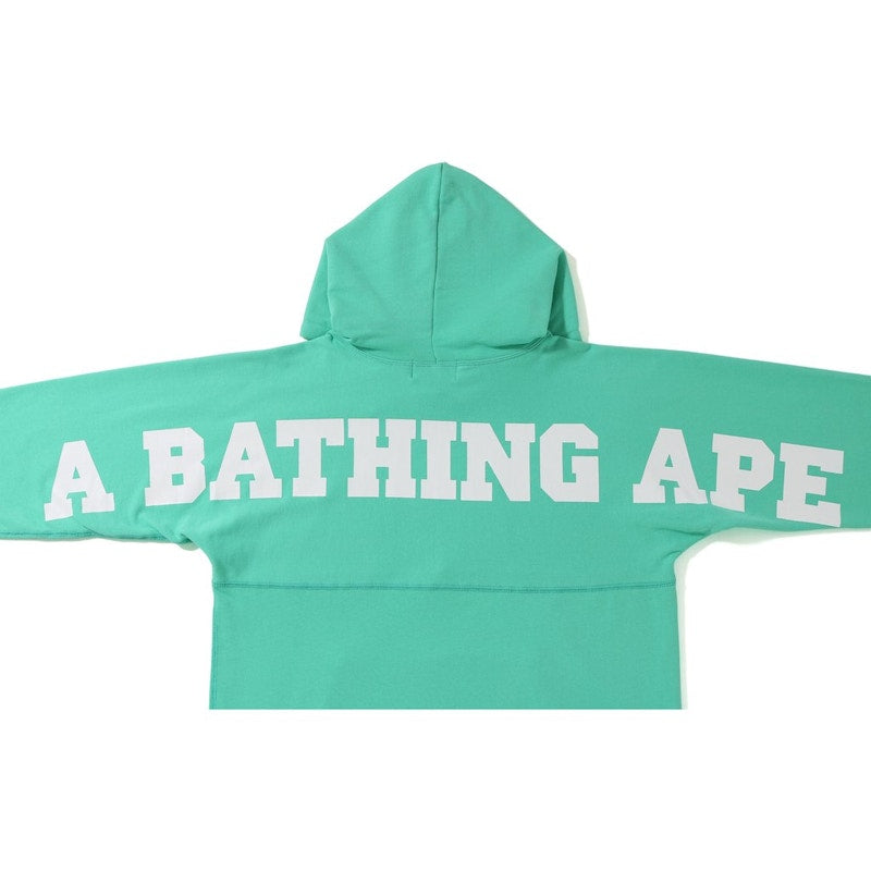 BAPE Pastel Color Big Logo Wide Pullover Hoodie Green