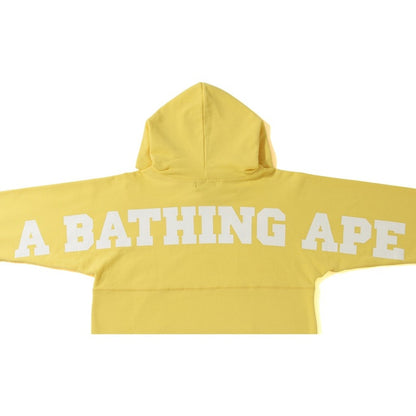 BAPE Pastel Color Big Logo Wide Pullover Hoodie Yellow
