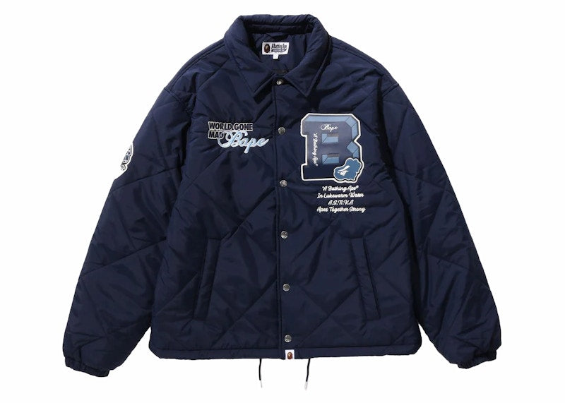 BAPE Patch Coach Jacket Navy