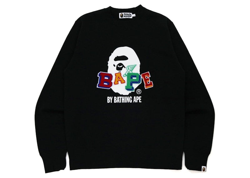 BAPE Patch Crewneck Black