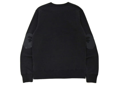 BAPE Patch Indigo Crewneck Black