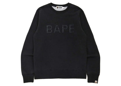 BAPE Patch Indigo Crewneck Black