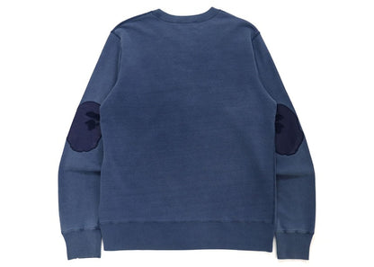 BAPE Patch Indigo Crewneck Indigo