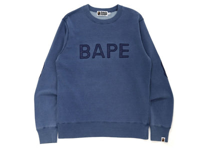 BAPE Patch Indigo Crewneck Indigo