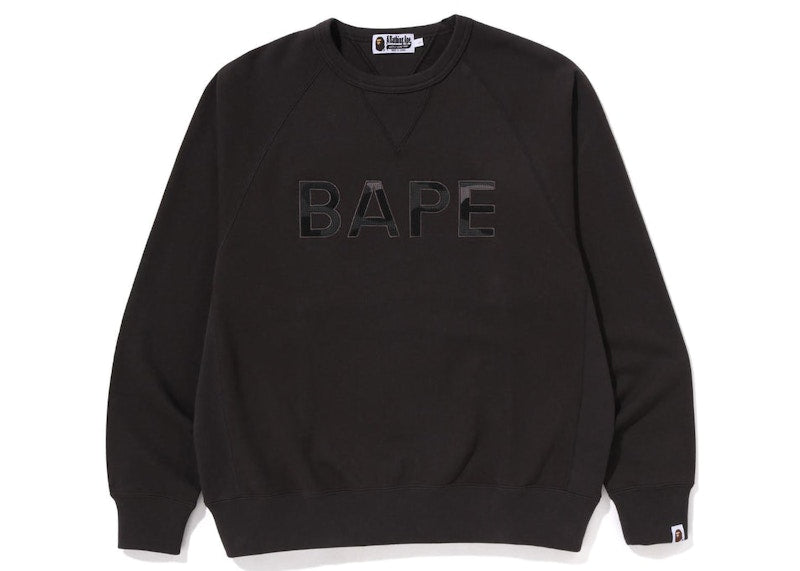 BAPE Patch Relaxed Fit Crewneck Charcoal