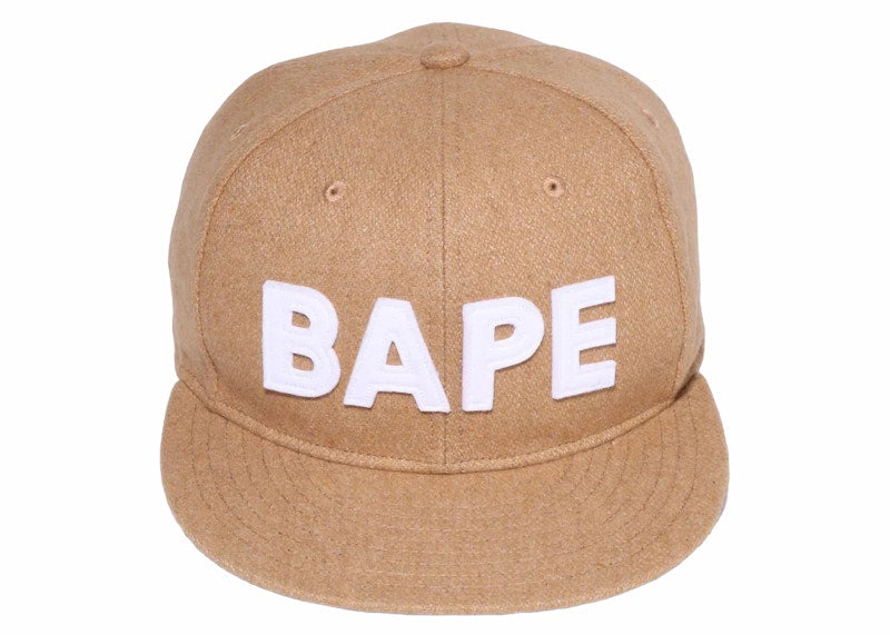 BAPE Patch Snapback Cap Beige