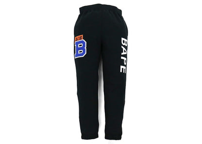 BAPE Patch Sweat Pants Black