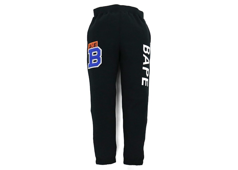 BAPE Patch Sweat Pants Black