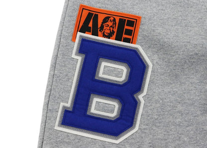 BAPE Patch Sweat Pants Gray