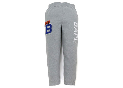 BAPE Patch Sweat Pants Gray