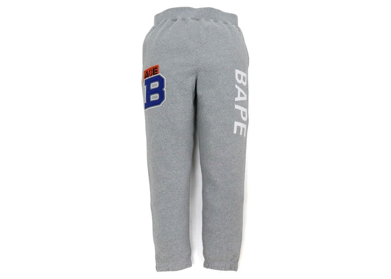 BAPE Patch Sweat Pants Gray