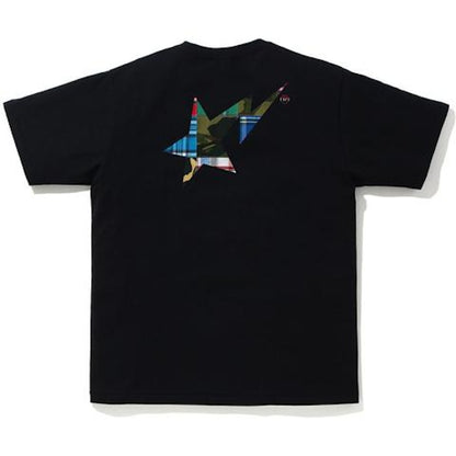 BAPE Patchwork Bapesta Logo T-shirt Black