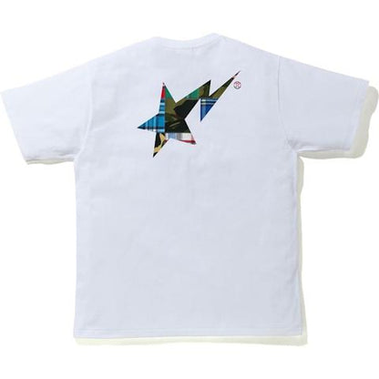 BAPE Patchwork Bapesta Logo T-shirt White