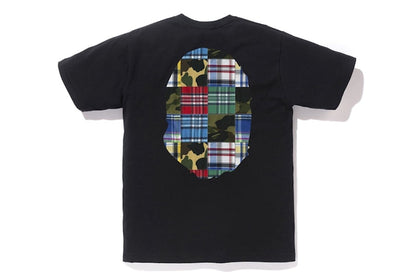 BAPE Patchwork Big Ape Head Tee Black