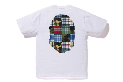BAPE Patchwork Big Ape Head Tee White