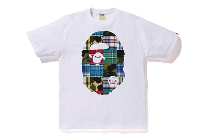 BAPE Patchwork Big Ape Head Tee White