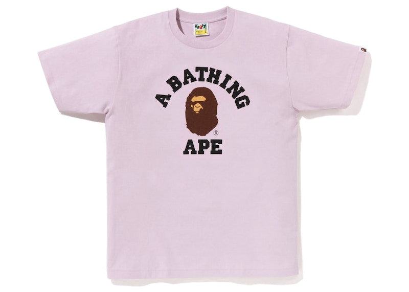 BAPE Pigment College Tee Purple