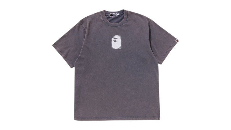 BAPE Pigment Print Ape Head Relaxed Fit Tee Charcoal
