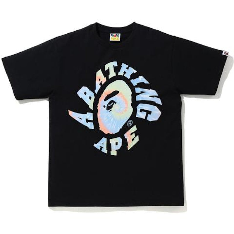 BAPE Pigment Tie Dye Twist College T-shirt Black/Sax