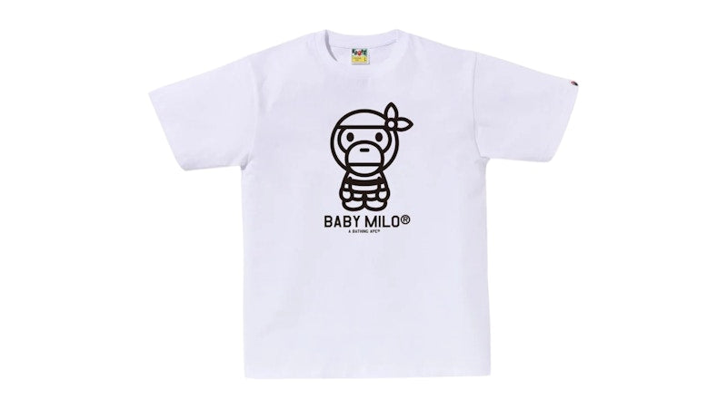 BAPE Pirate Baby Milo Tee White