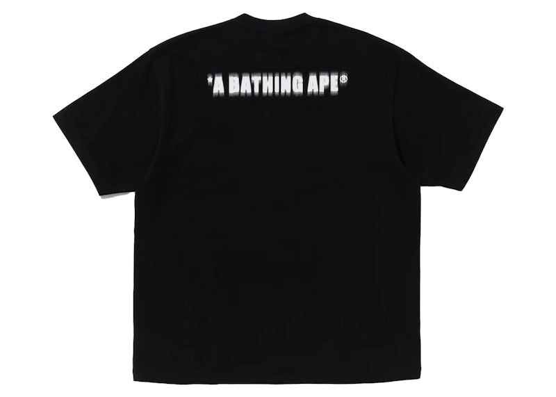 BAPE Pixel Ape Head Relaxed Fit Tee Black