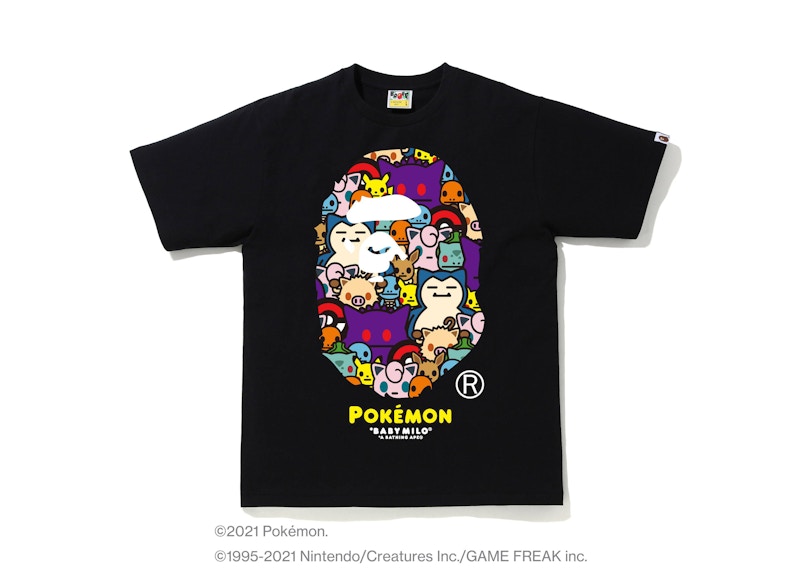 BAPE Pokémon Baby Milo Ape Head #11 Tee Black