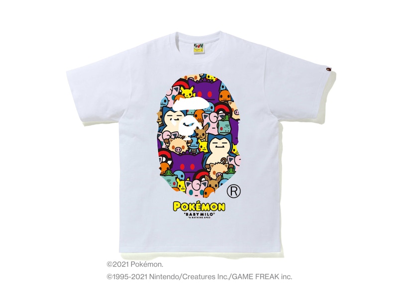 BAPE Pokémon Baby Milo Ape Head #11 Tee White