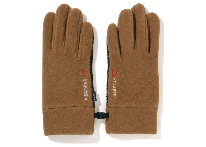 BAPE Polartech Glove Beige