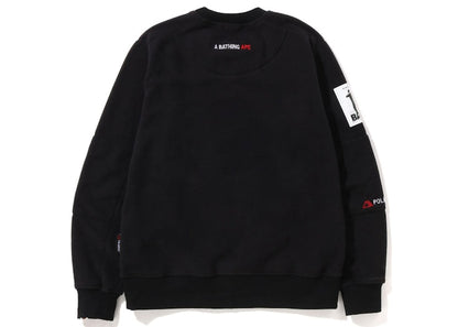 BAPE Polartech Wide Fit Crewneck Black