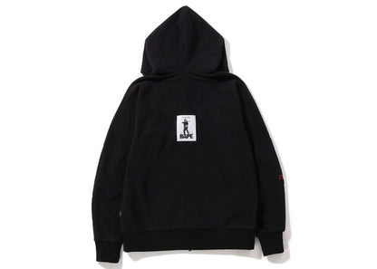 BAPE Polartech Wide Fit Full Zip Hoodie Black