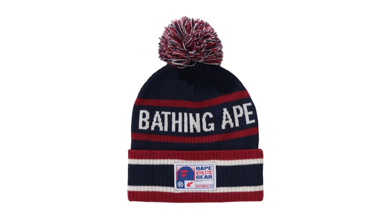 BAPE Pom Pom Beanie Navy