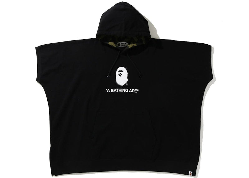 BAPE Poncho Pullover Hoodie Black