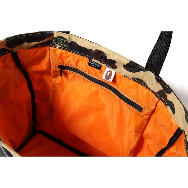 BAPE Porter 1st Camo Tote Bag (SS19) Yellow