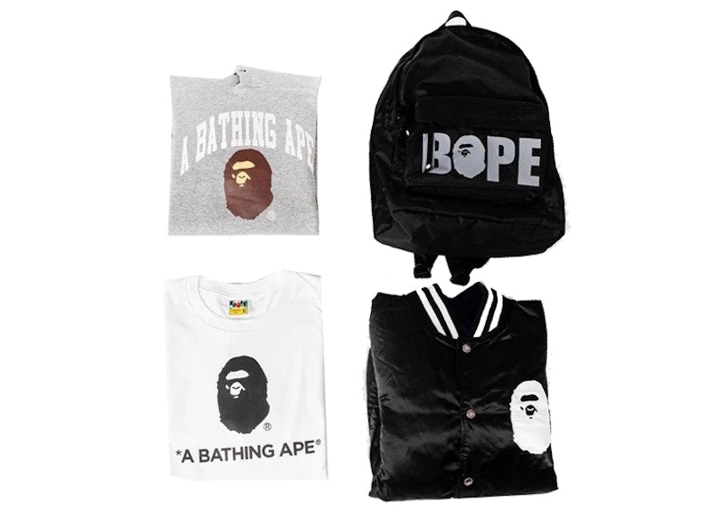 BAPE Premium Happy New Year Bag (4 Items) Black