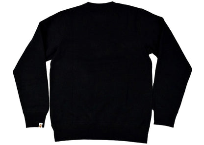 BAPE Premium Happy New Year Ape Head Logo Crewneck (SS22) Black