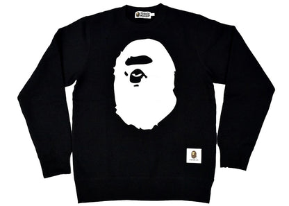 BAPE Premium Happy New Year Ape Head Logo Crewneck (SS22) Black