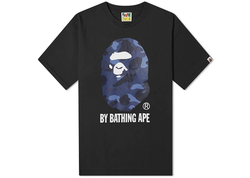BAPE Premium Happy New Year Color Camo Ape Head Tee Black