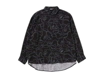 BAPE Printed Casual Shirt Black