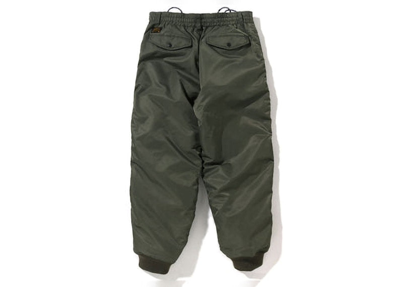 BAPE Puffy Flight Pants Olive Drab