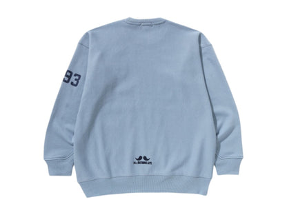 BAPE Pull Over Crewneck Sweat Shirt Sax