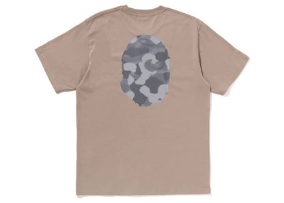 BAPE Radiation Camo Big Ape Head Tee Beige