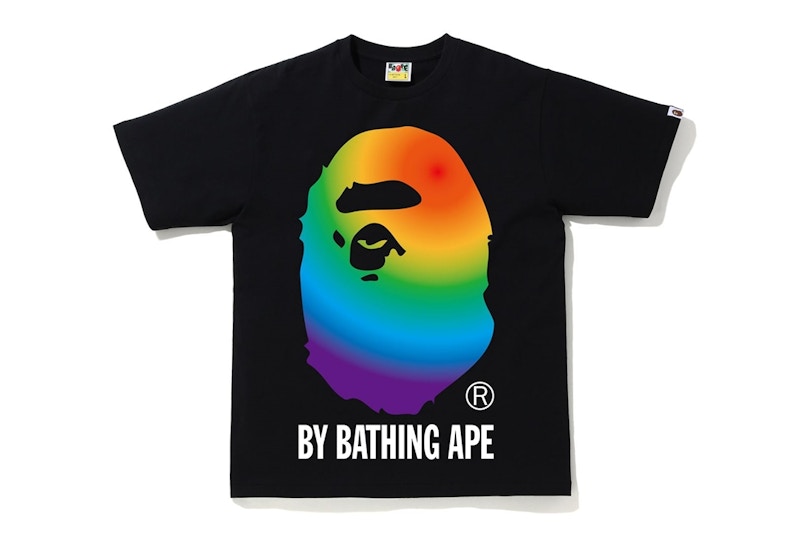 BAPE Rainbow By Bathing Ape Tee Black