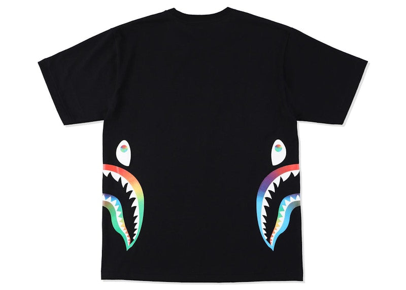 BAPE Rainbow Side Shark Tee (SS21) Black