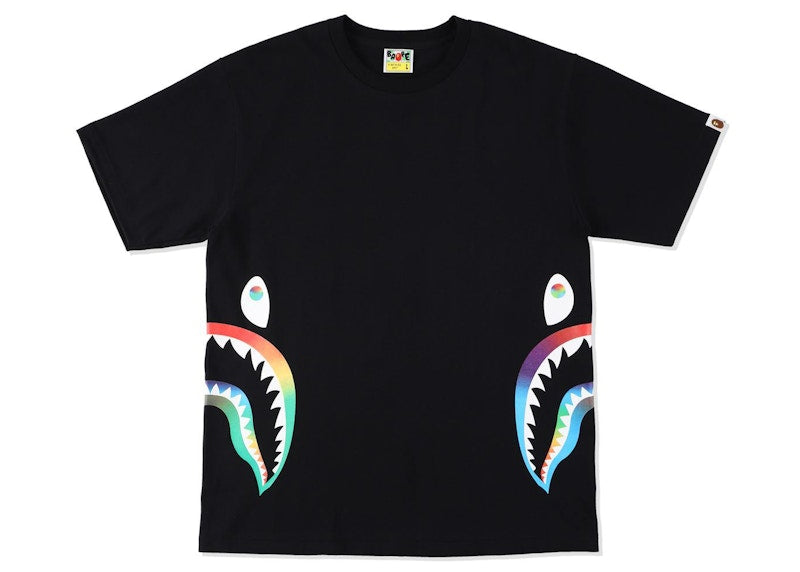 BAPE Rainbow Side Shark Tee (SS21) Black