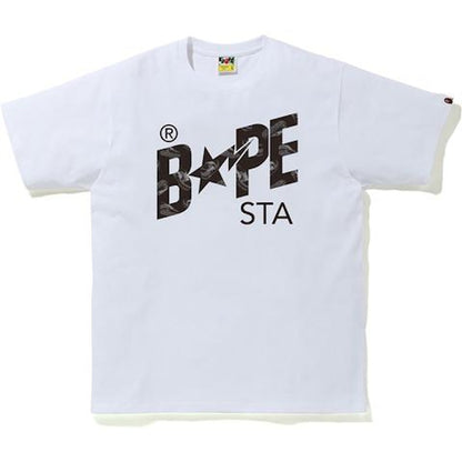 BAPE Random STA Logo Tee White/Black