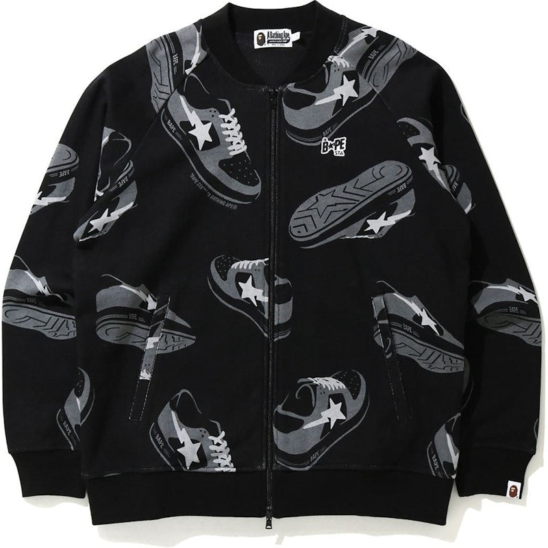 BAPE Random STA Sweat Jersey Top Black