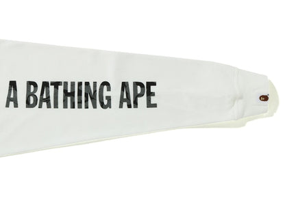 BAPE Reflective Solid Camo Ape Head Relaxed Fit Pocket L/S Tee White